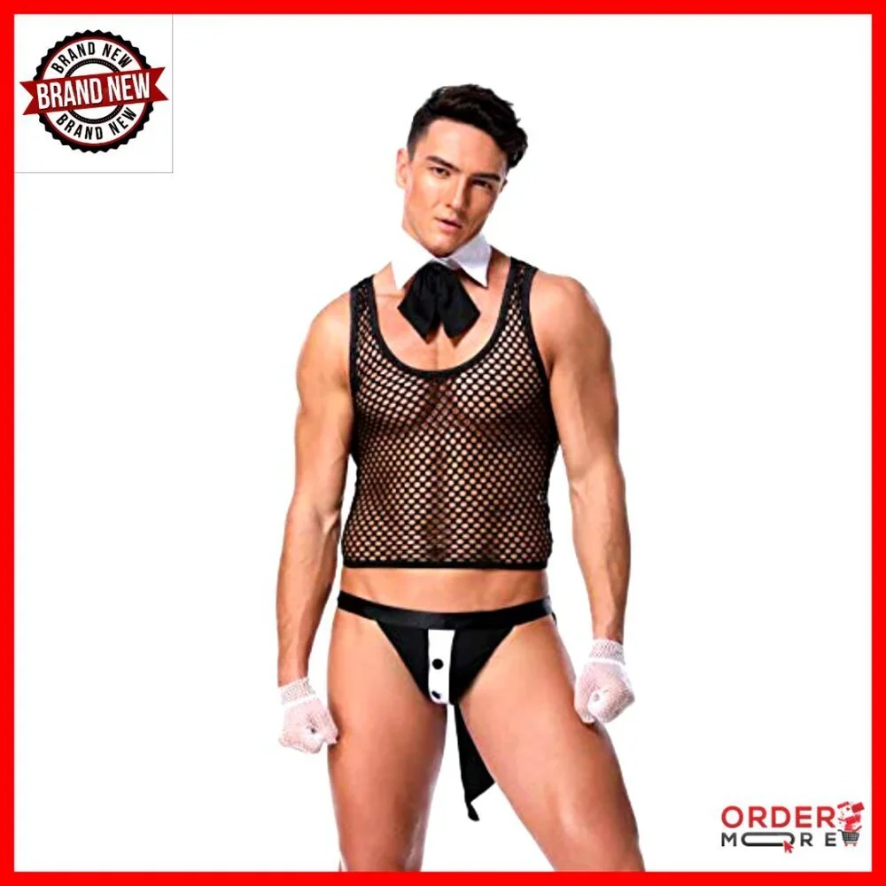 Men's Lingerie Set One Size Polyester Spandex Stretch Costume